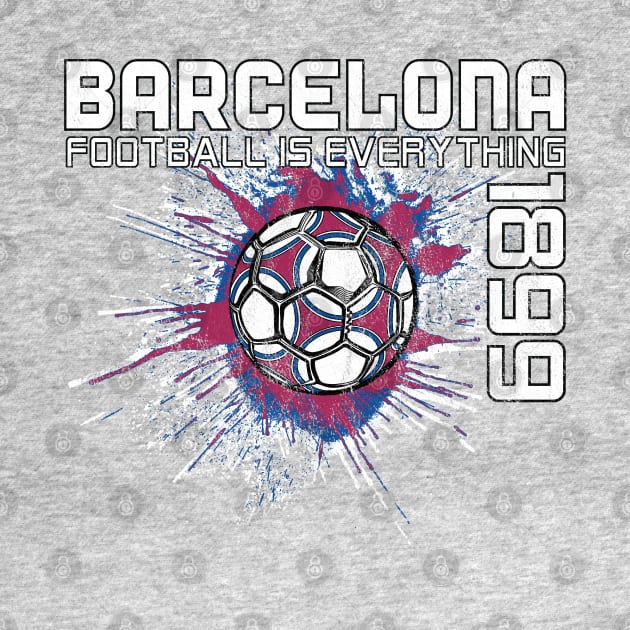 Football Is Everything - FC Barcelona Splatter Strike Vintage by FOOTBALL IS EVERYTHING